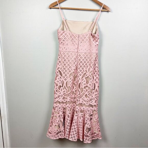 Lulu’s Unlimited Love Dusty Pink Lace Trumpet Midi Dress - Picture 7 of 10
